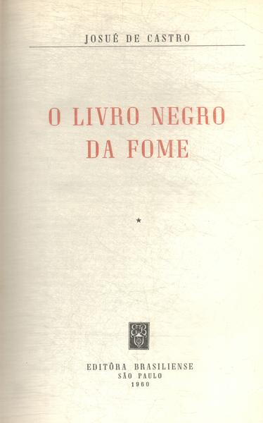 O Livro Negro Da Fome