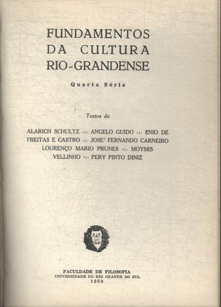 Fundamentos Da Cultura Rio-Grandense