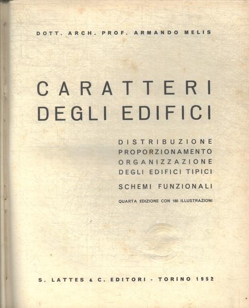 Caratteri Degli Edifici (1952)