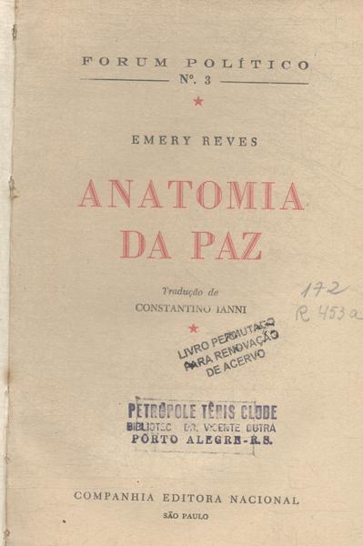 Anatomia Da Paz