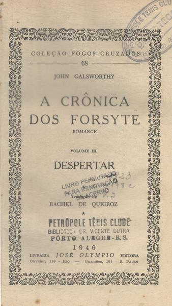 A Crônica Dos Forsyte Vol 3