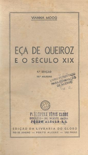 Eça De Queiroz E O Século Xix