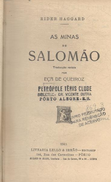 As Minas De Salomão