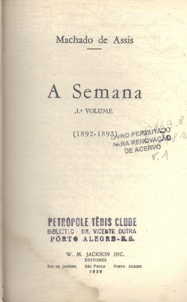 A Semana Vol 1