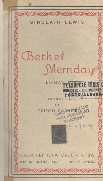 Bethel Merriday