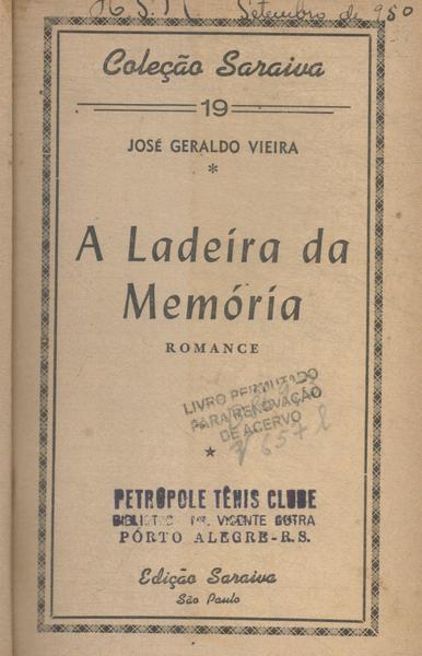 A Ladeira Da Memória