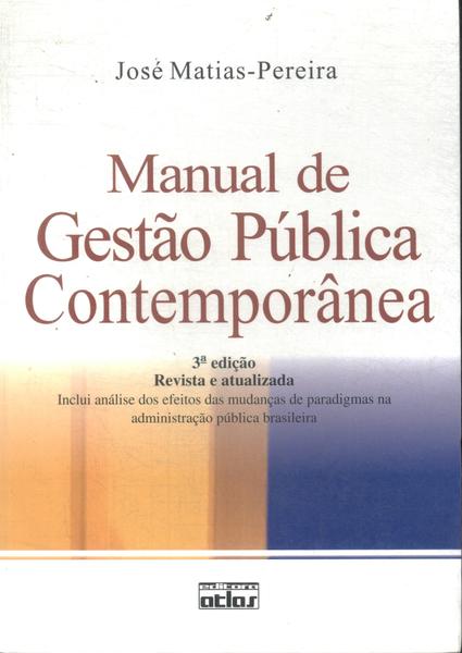 Manual De Gestão Pública Contemporânea (2010)