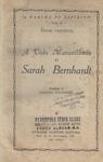 A Vida Maravilhosa De Sarah Bernhardt