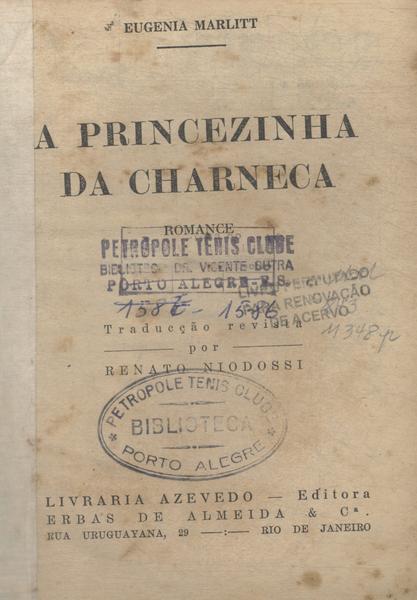 A Princezinha Da Charneca Eugenia Marlitt Traca Livraria E Sebo