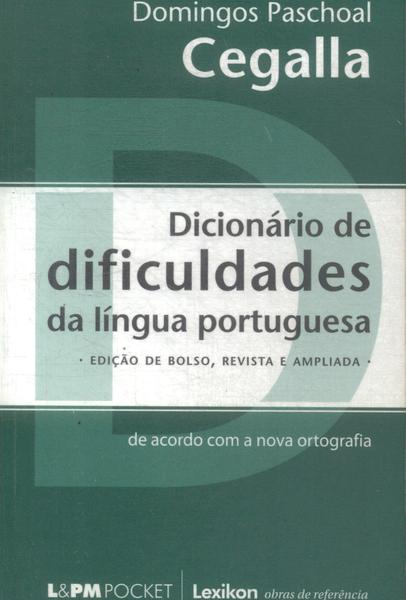 Dicionário De Dificuldades Da Língua Portuguesa (2008)