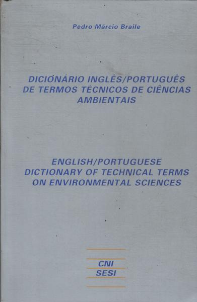 Dicionário Inglês/português De Termos Técnicos De Ciências Ambientais (1992)