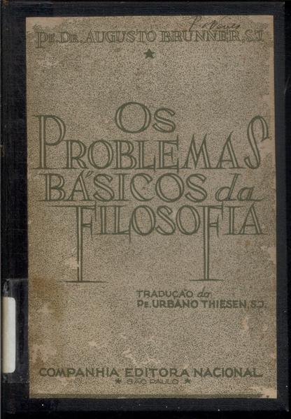 Os Problemas Básicos Da Filosofia