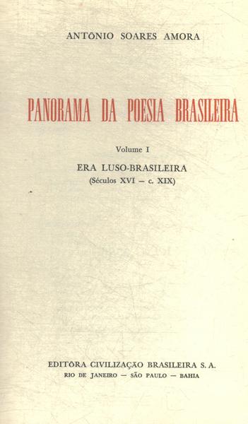 Panorama Da Poesia Brasileira Vol 1
