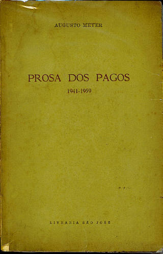 PROSA DOS PAGOS - Autografado