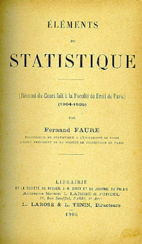 ÉLÉMENTS DE STATISTIQUE