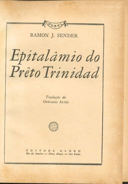 EPITALÂMIO DO PRÊTO TRINIDAD