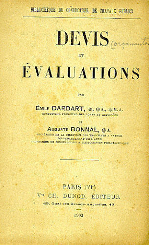 DEVIS ET ÉVALUTIONS