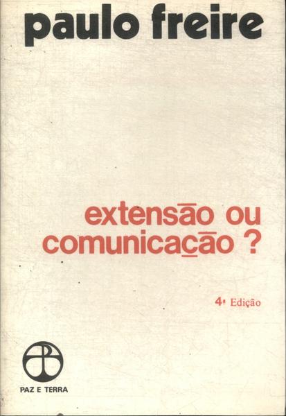 Extensão Ou Comunicação?