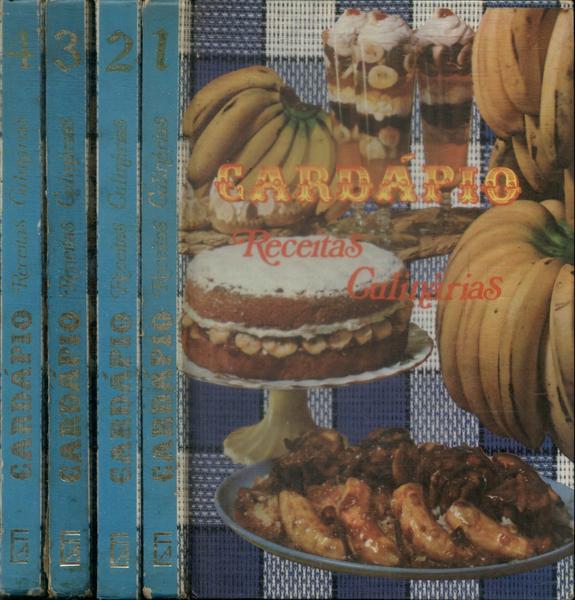 Cardápio: Receitas Culinárias (4 Volumes)