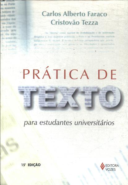 Prática De Texto Para Estudantes Universitários (1992)