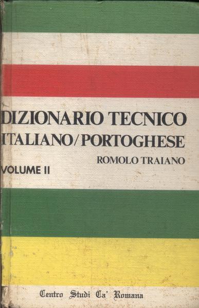 Dizionario Tecnico Italiano E Portoghese Vol 2 (1975)