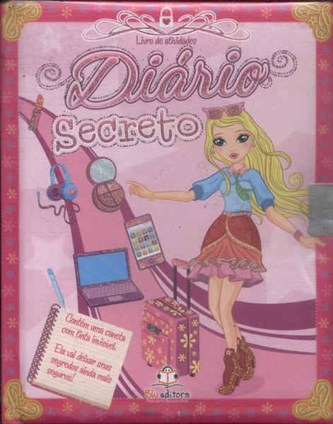 Diário Secreto (Inclui Cadeado E Caneta Não Funciona)