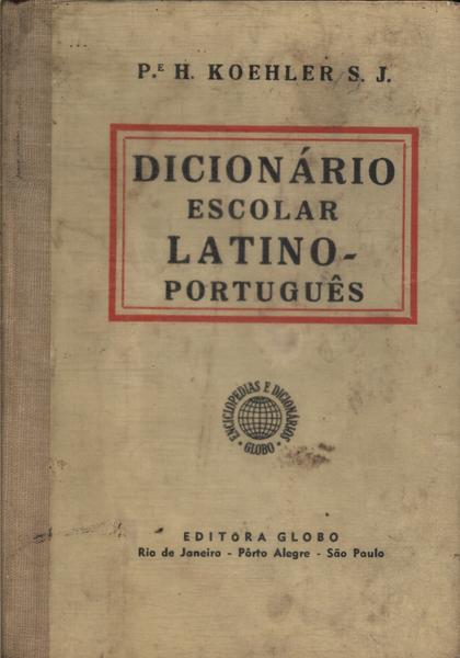 Dicionário Escolar Latino-português (1955)