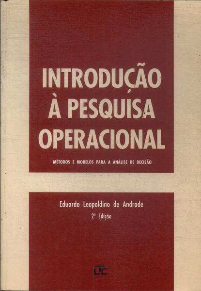 Introdução À Pesquisa Operacional