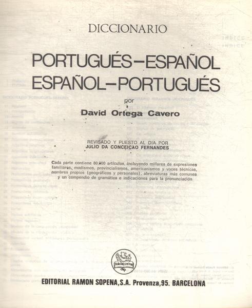 Diccionario Portugués/español - Español/portugués (1975)