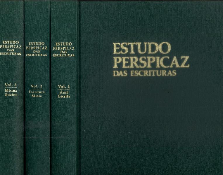 Estudo Perspicaz Das Escrituras (3 Volumes)
