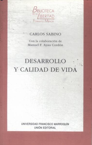 Desarrollo Y Calidad De Vida