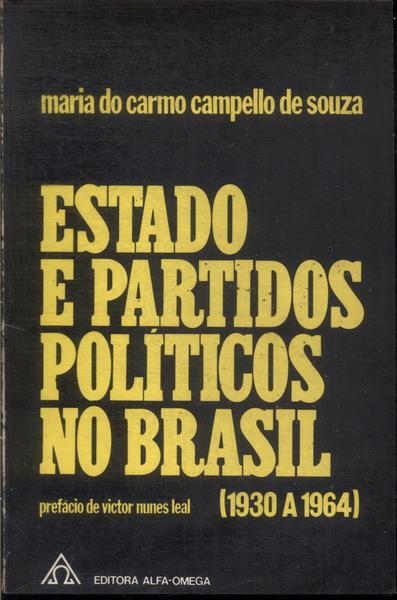 Estado E Partidos Políticos No Brasil