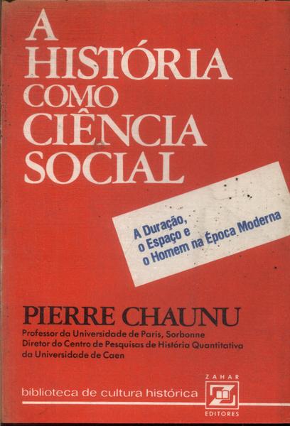 A História Como Ciência Social