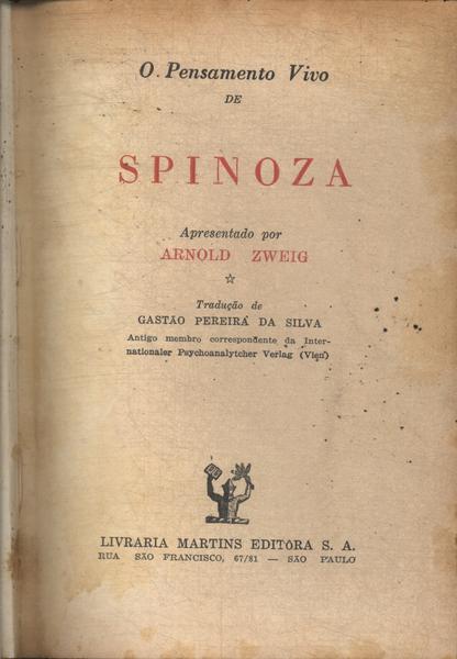 O Pensamento Vivo De Spinoza