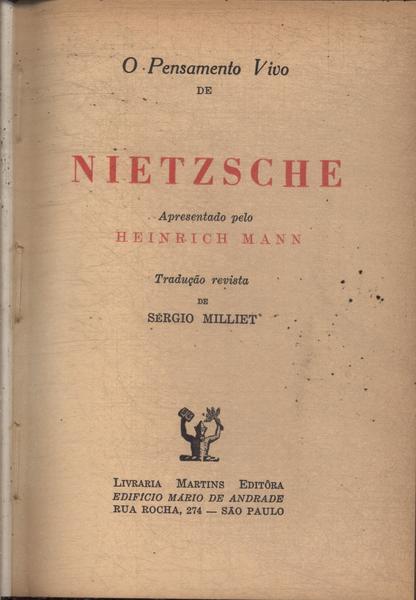 O Pensamento Vivo De Nietzsche