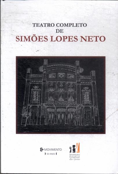 Teatro Completo De Simões Lopes Neto