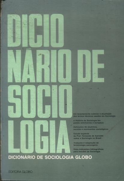 Dicionário De Sociologia (1977)