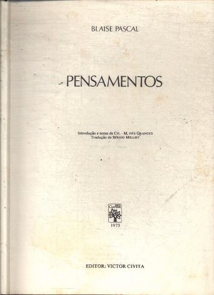 Os Pensadores: Pascal