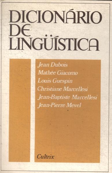 Dicionário De Linguística (1993)