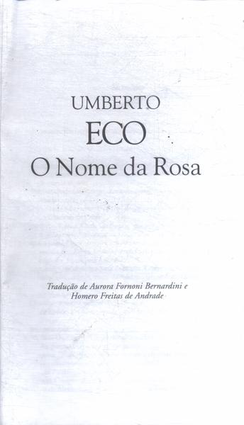 O Nome Da Rosa