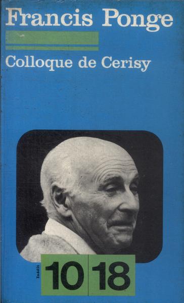 Colloque De Cerisy