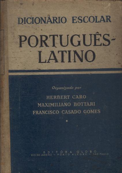 Dicionário Escolar Português-Latino (1957)