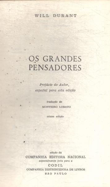 Os Grandes Pensadores