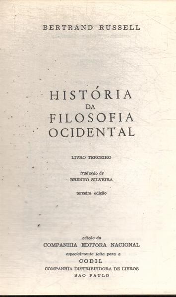 História Da Filosofia Ocidental Vol 3