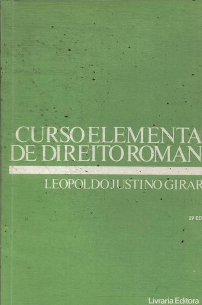 Curso Elementar De Direito Romano (1984)