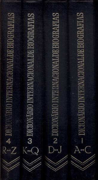 Dicionário Internacional De Biografias (4 Volumes - 1969)