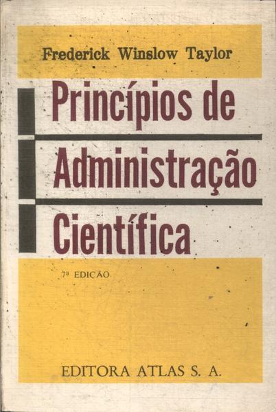 Princípios De Administração Científica - Frederick Winslow Taylor - Traça  Livraria e Sebo