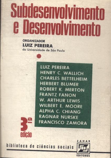 Subdesenvolvimento E Desenvolvimento
