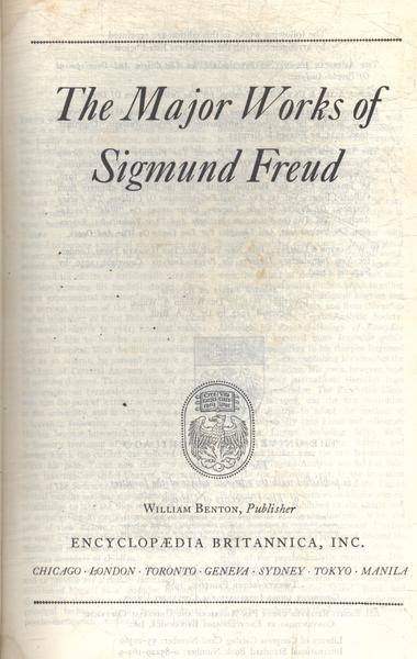 The Major Works Of Sigmund Freud