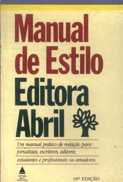 Manual De Estilo Editora Abril